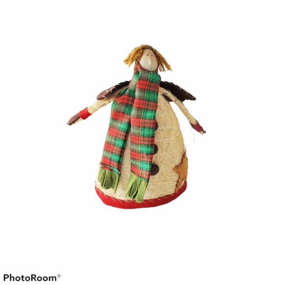 Christmas Primitive Angel Figurine  Handmade - Picture 1 of 4